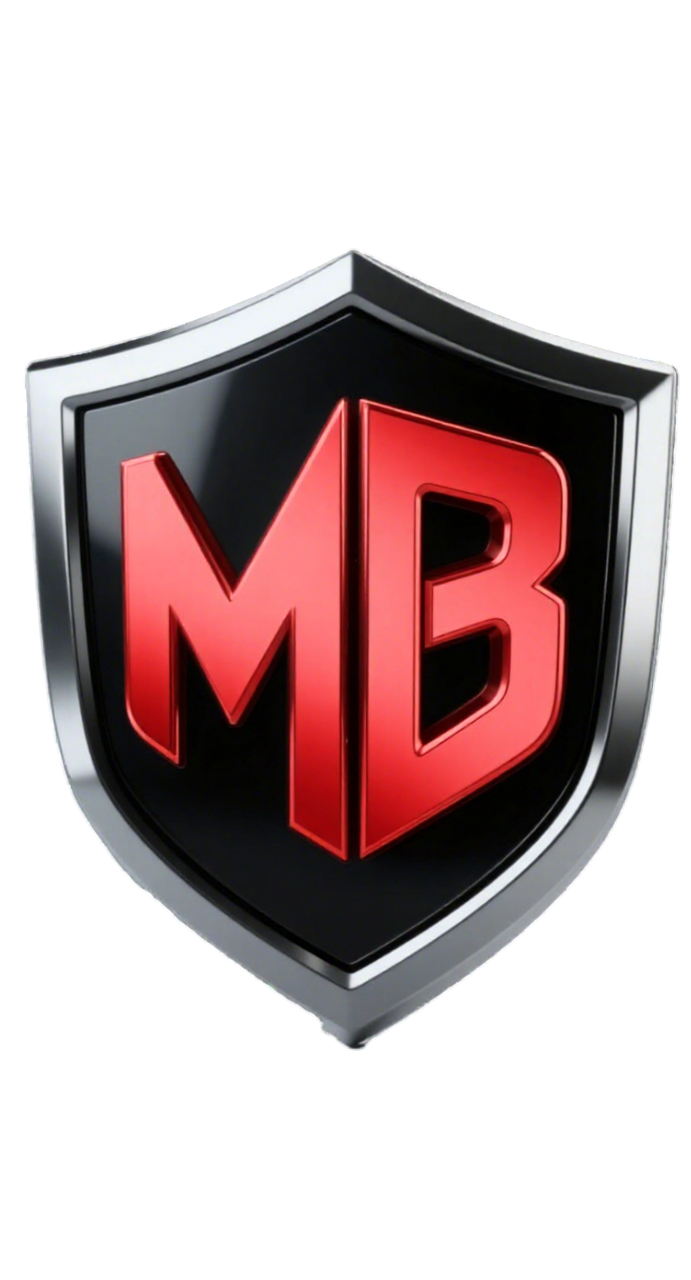 MB Shield Logo - red